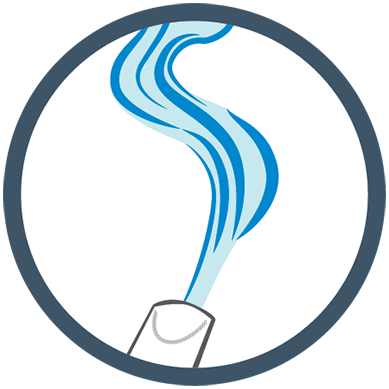 Icon of aerosolized liquid 1