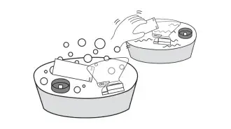 How to clean flow vu with mask step 2