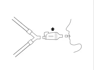 diagram showing how to remove mdi canister from aerochamber mini